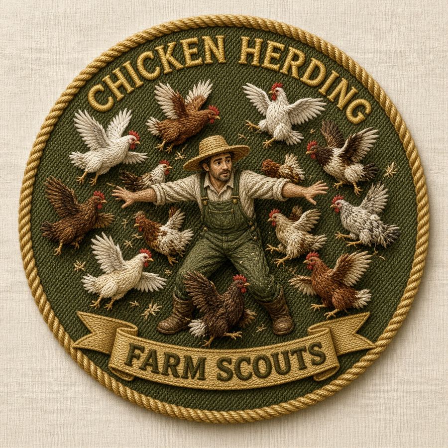 Chicken Herding merit badge